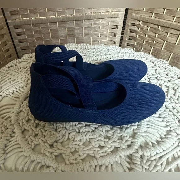 Arromic Round Toe Ankle Criss-Cross Ballet Flats - Size 7.5 - Picture 5 of 8